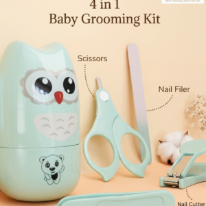 Baby Nail Grooming Kit- 4 in 1 - Nail Clipper, Scissor, Nail File & Tweezer