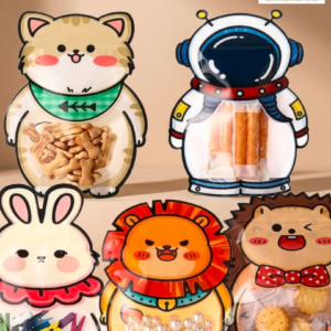 Animal-Astronaut Ziplock Pouches - Set of 5