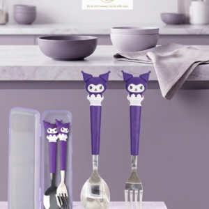 Kuromi themed Kids Cutlery Set