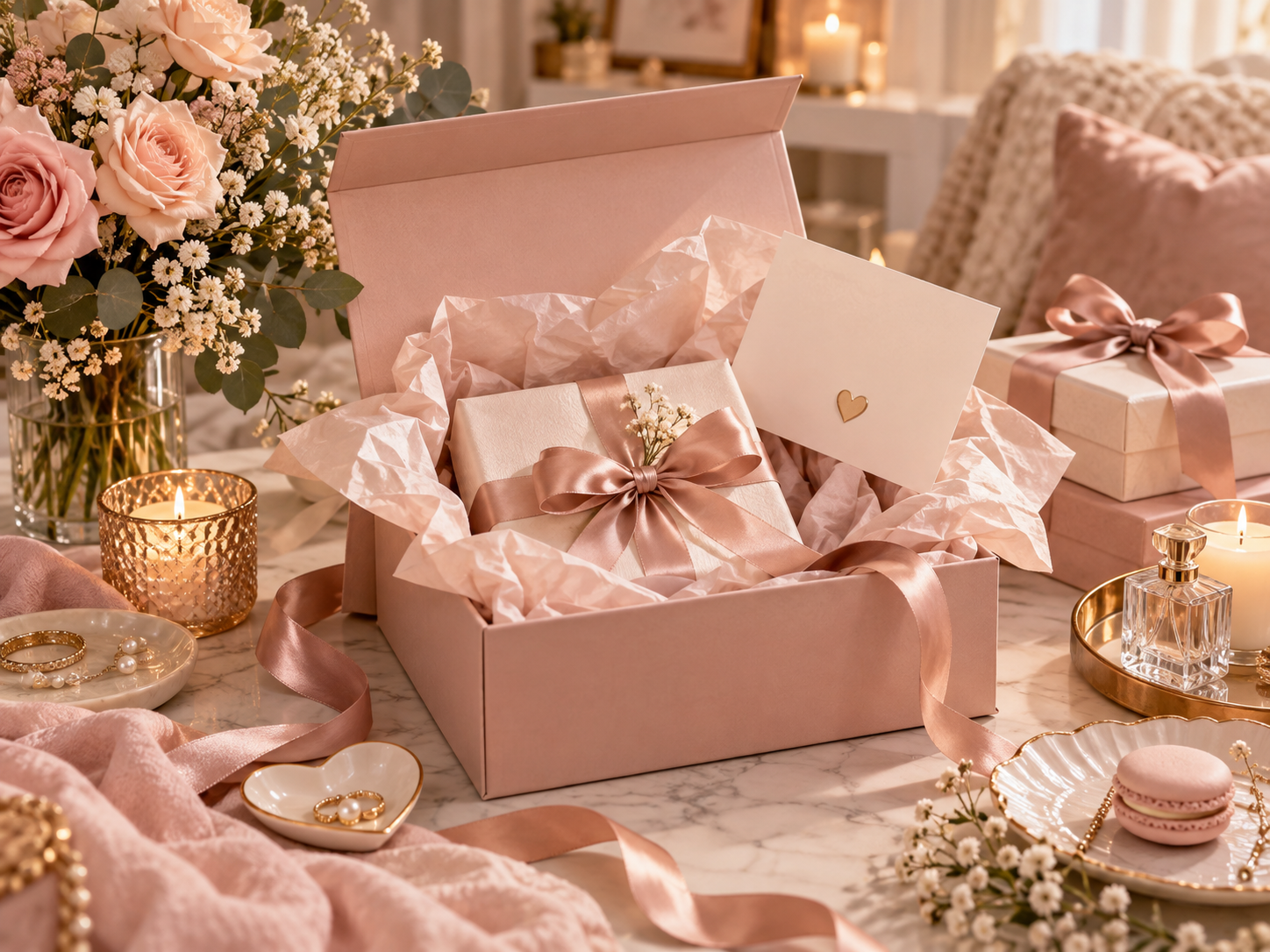 Blush and Dazzle gift presentation