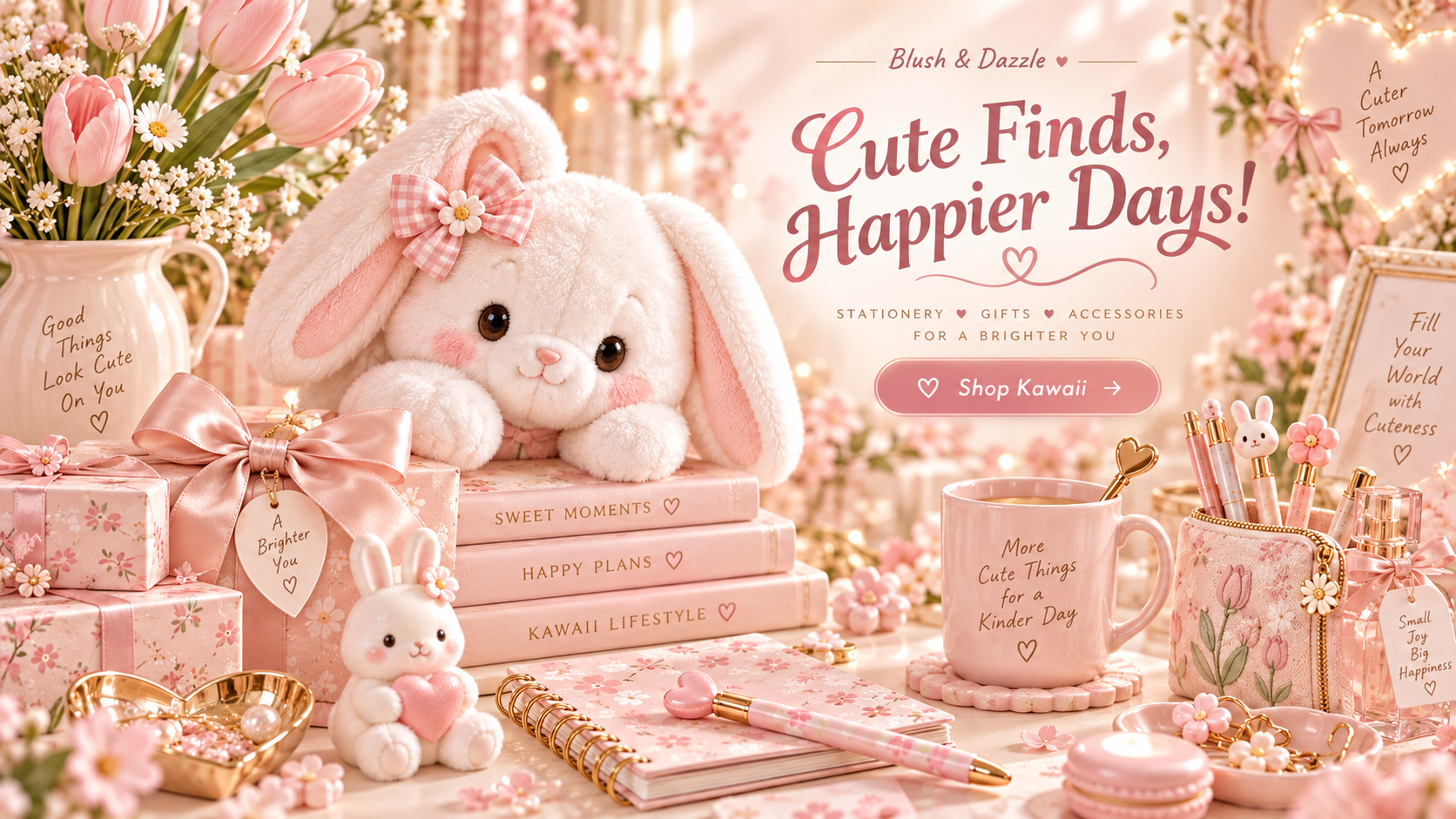 Cute Finds Happier Days - Shop Kawaii at Blush and Dazzle